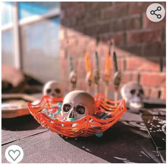 NEW IN PACKAGE NELIBLU SET OF 3 PLASTIC HALLOWEEN SPIDERWEB BOWLS - Picture 5 of 6